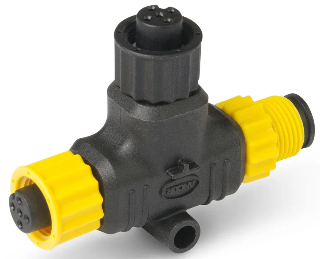 270101 – ANCOR Marine Network Cable Connector, For Used To Connect NMEA 2000 Drop Cables and Backbone Cables NMEA 200...